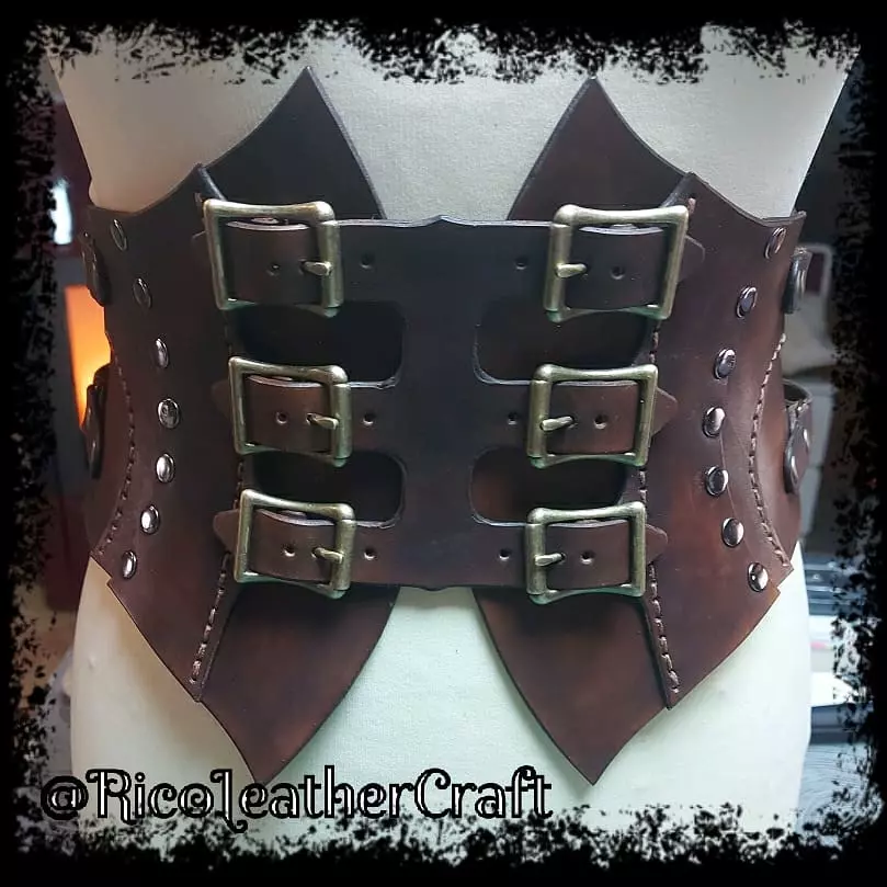 corset cuir style steampunk 2