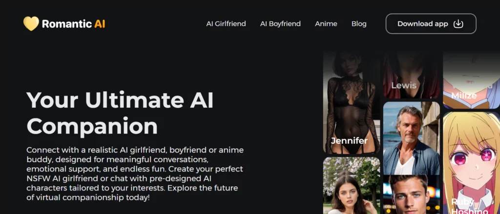 Romantic AI Avis : L'application de rencontres IA vaut-elle le coup ?