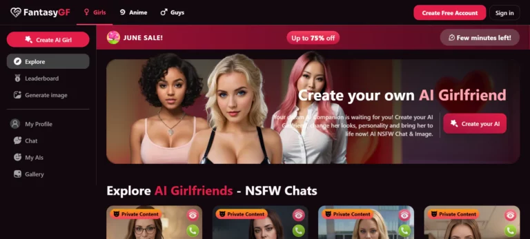 page d'accueil de fantasygf