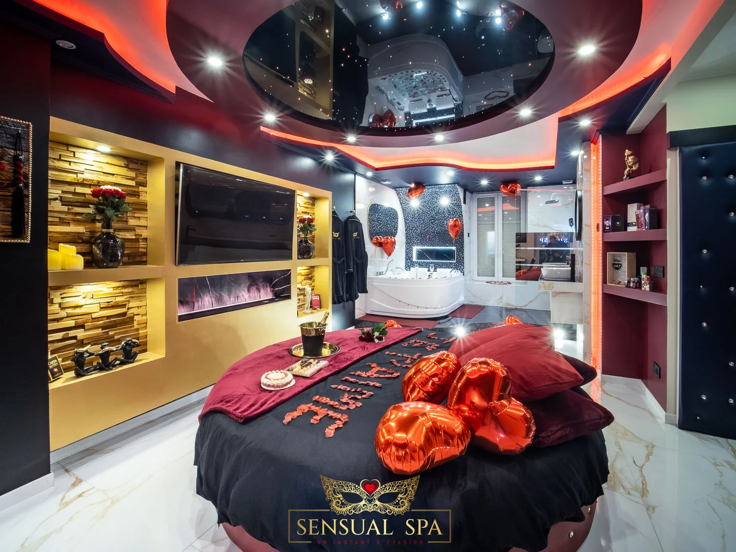 Sensual Room & SPA avec jacuzzi, hammam et terrasse privée
