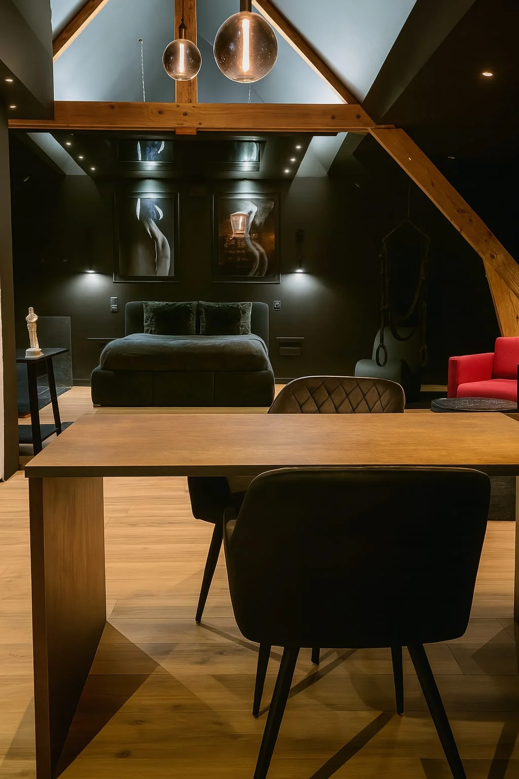 Love Room- jacuzzi-parking privé- La Black Suite