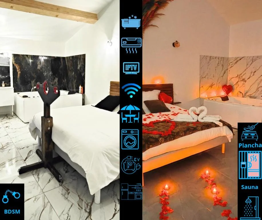 Maisons Plaisir et Pulsion - Spa privé et Sauna