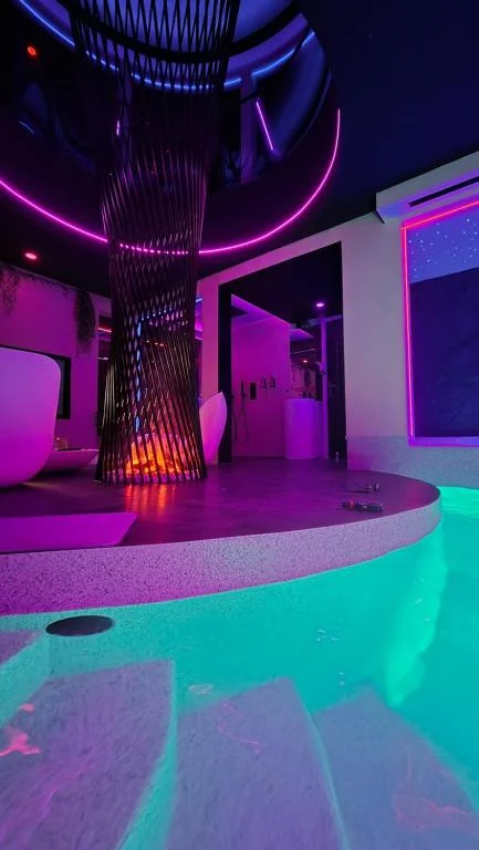 Suite de luxe érotique chic - séjour glamour et sensuel